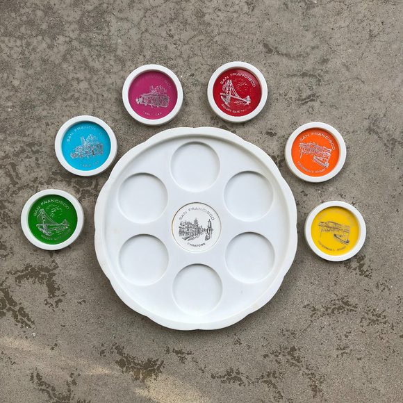 Vintage Souvenir San Francisco Drink Tray - Picture 2 of 3